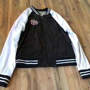 Reversible leather jacket